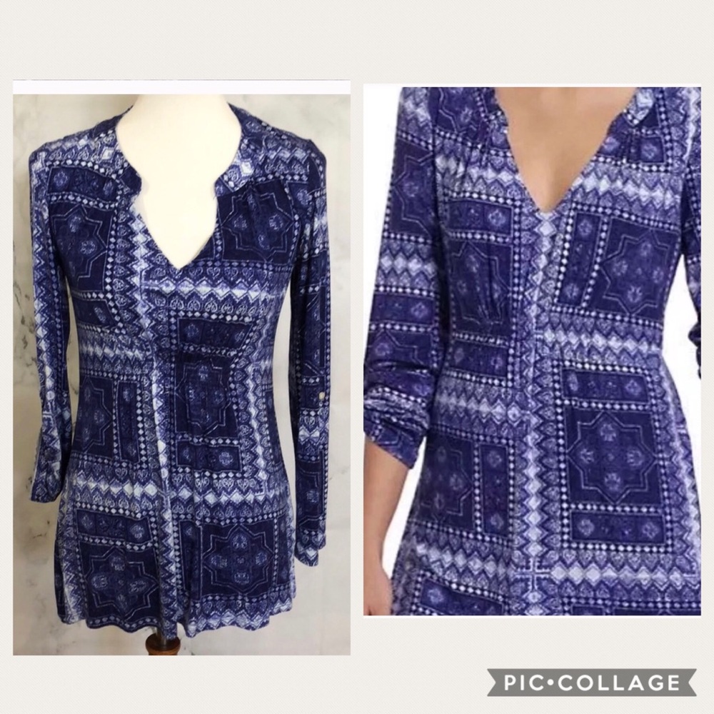 Anthropologie size P tunic Peasant Blouse New